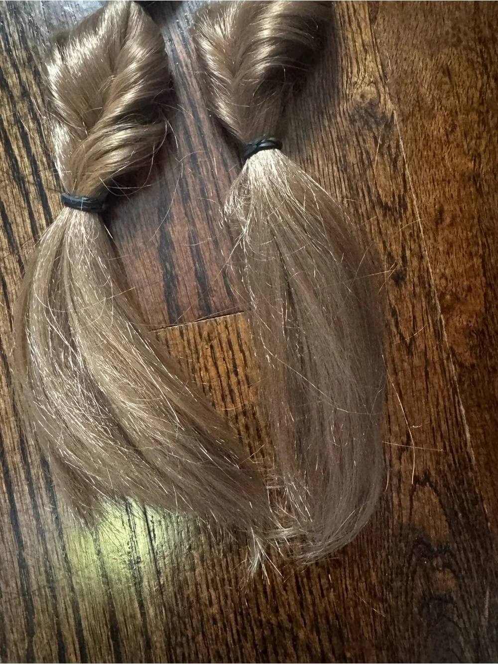 Synthetic Bubble Ponytail Extensions - Light Brown
